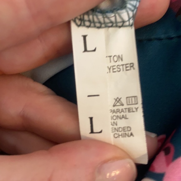 2 piece floral stretch top and bottom - Picture 3 of 4